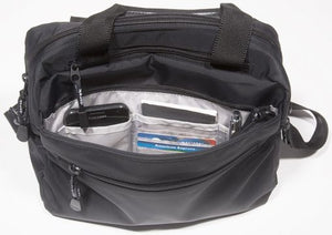 Derek Alexander PW-20242 NYLON- Double Handleld Top Zip W/Organizer