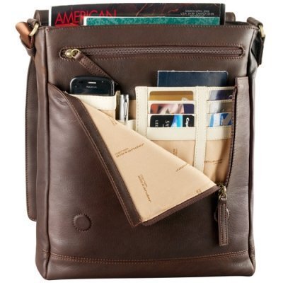 Derek Alexander PB-8120 NS 3/4 FLAP UNISEX MESSENGER BAG